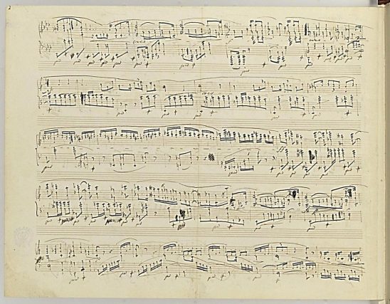 Chopin's autograph of Polonaise-fantaisie